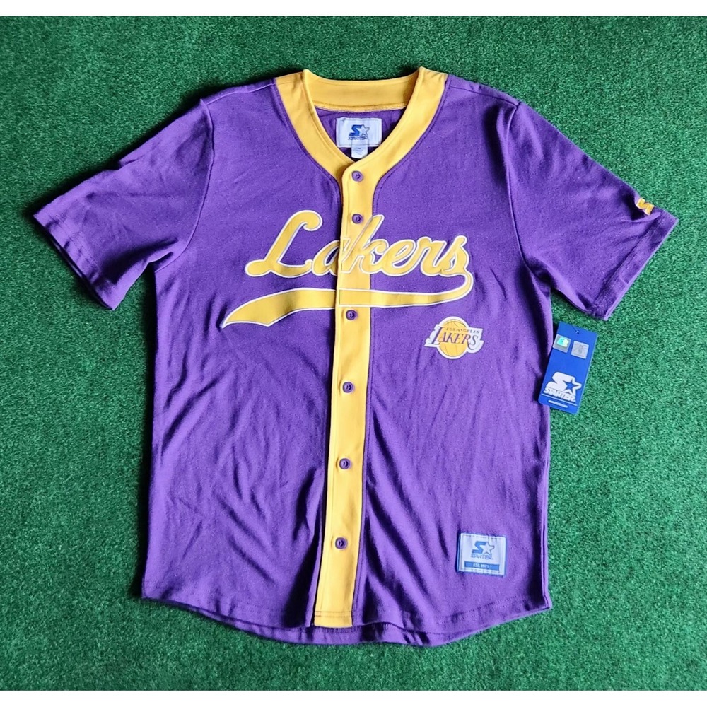 Starter Los Angeles Lakers Lebron NBA Baseball Men's Sz Medium